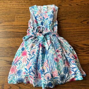 Hatley Girl's Floral Sleeveless Tulle Lined Spring Summer Dress - 3
